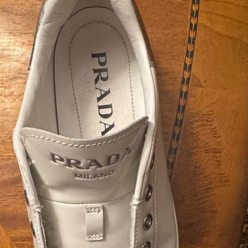 Prada White Women's Sneakers - Picture 6 of 6